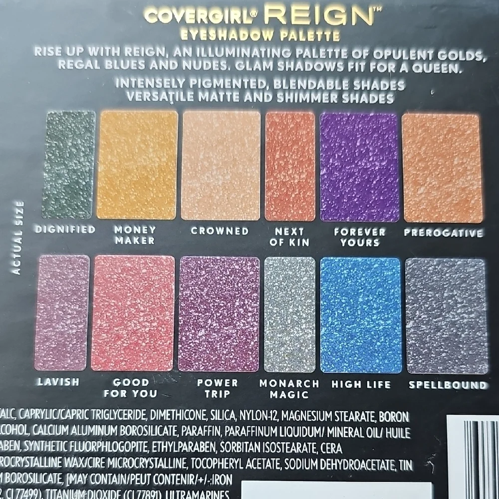 New COVERGIRL Reign Eyeshadow Palette Royalty Collection Queen Smokey Eyeshadow